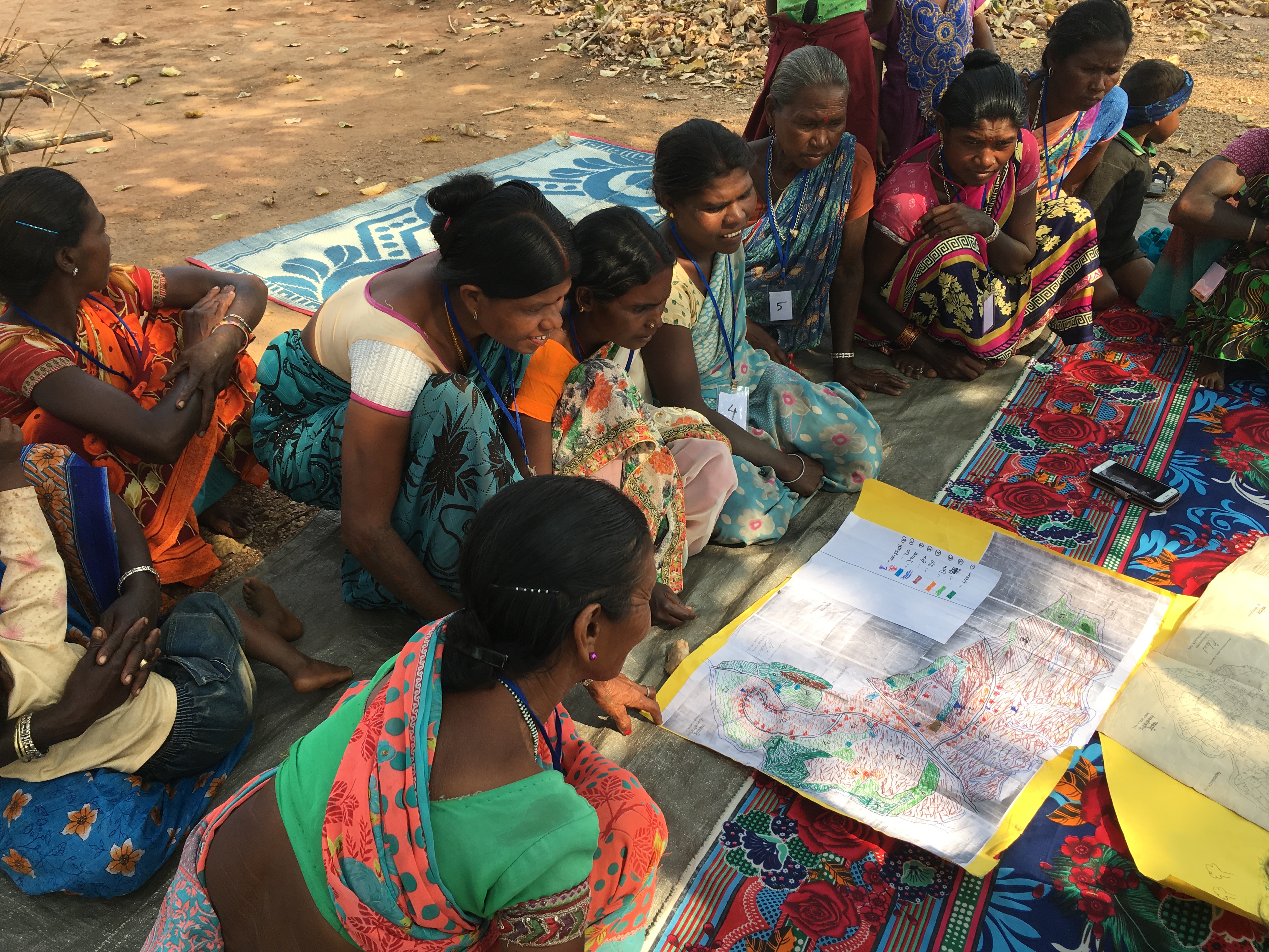 Women take part in a focus group discussion in Chakai