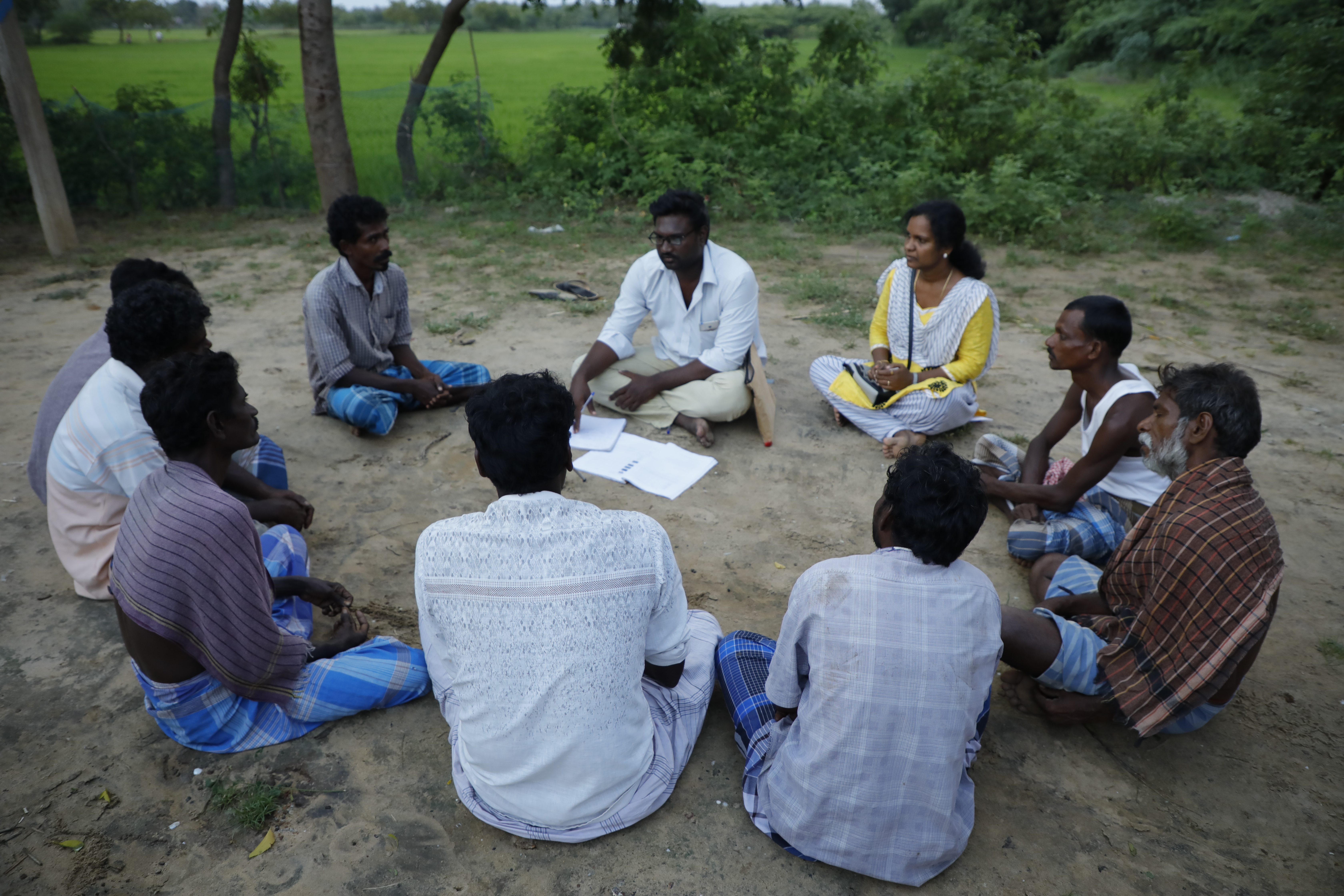 Focused group discussion with Dalit labourers